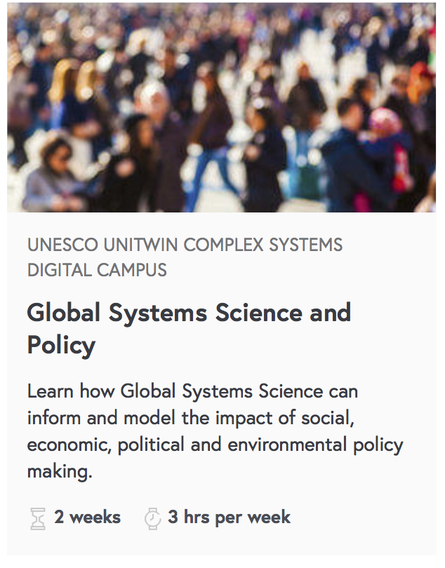 FutureLearn Global Systems Science Course Link