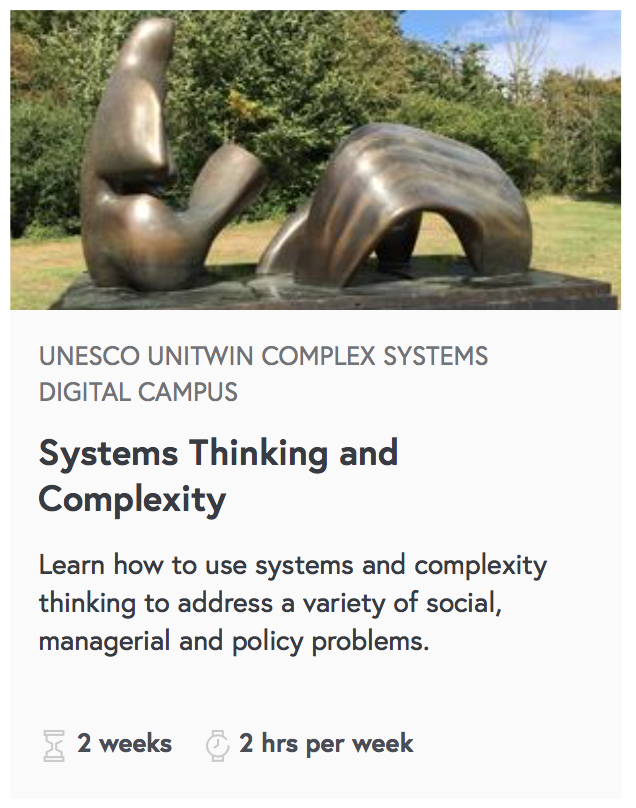 FutureLearn Systems Thinking and Complexity Course